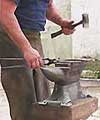 farrier with anvil